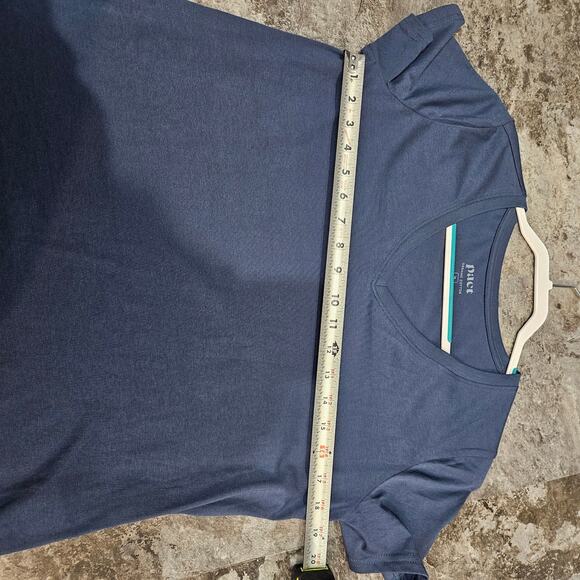 Pact Blue Organic Cottton V Neck T-Shirt Sustainable Clothing Size Medium - Picture 5 of 7